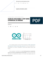 Filtro de Paso Banda y Stop Banda Exponencial en Arduino