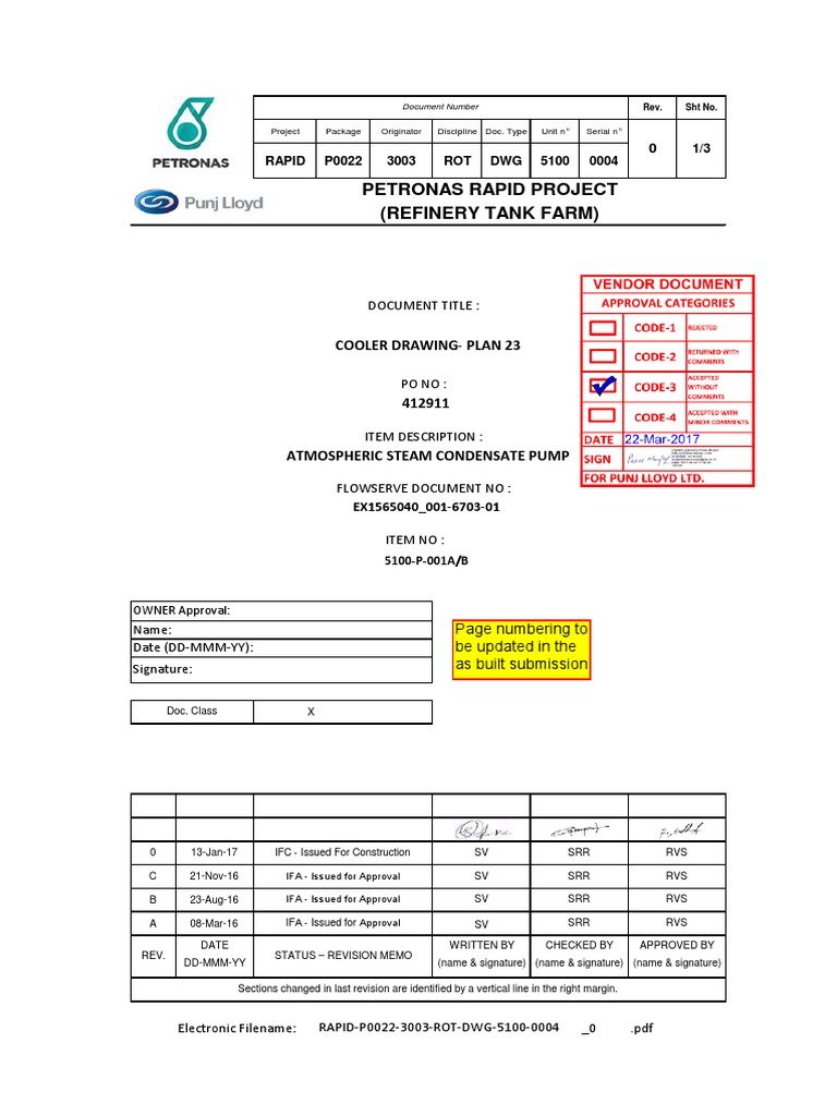 Cooler Drawin API-23 Seal Plan | PDF | Written Communication ...