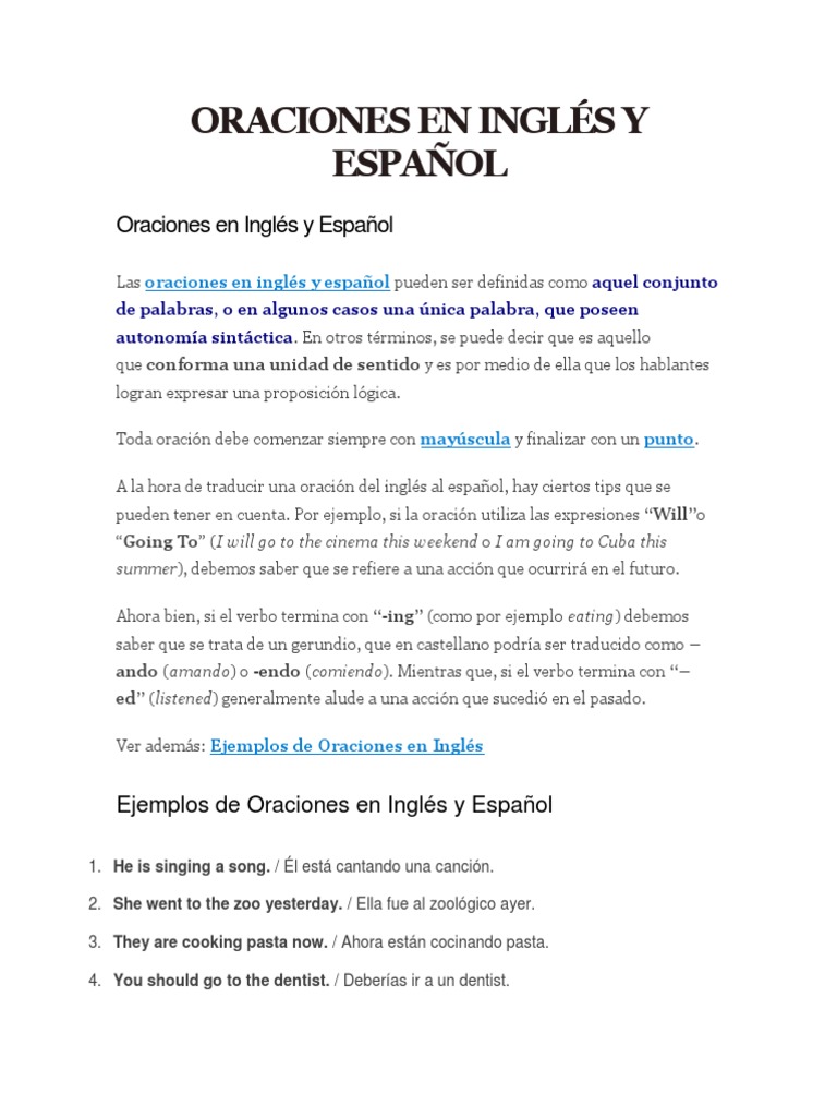 Oraciones En Ingles Y Espanol Comida Y Bebida Libros De Cocina Comidas Y Vinos