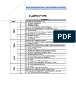 FECHAS CÍVICAS 2018