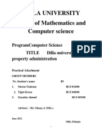 Dilla University's Property Administration System Automation