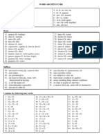 Word Architecture