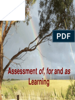 Assessment of for as Learning