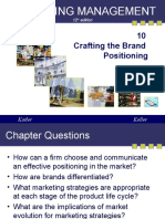 Marketing Management: 10 Crafting The Brand Positioning