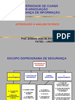 AULA 01 Introdução a Analise de Risco