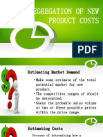 Segregation of New Product Cost and Pricing in Industrial Market