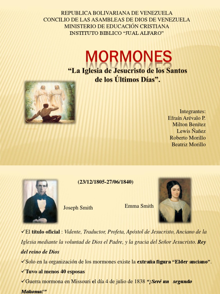 Mormones Exposicion-Secta 23.02.2015. | PDF | La Iglesia de Jesucristo ...