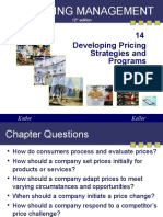 Marketing Management: 14 Developing Pricing Strategies and Programs