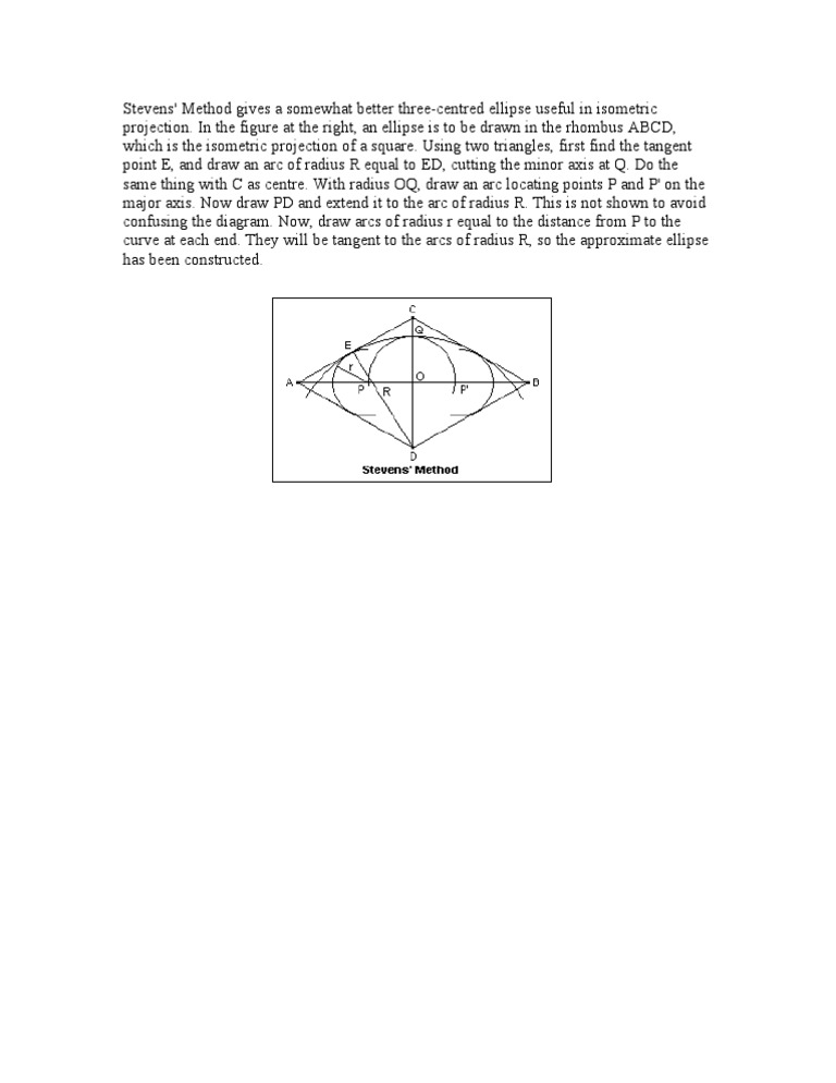 Isometric Ellipse Drawing Techniques | PDF