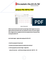 Mengkonfersi Sap 2000 Ke PDF