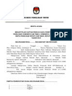 Berita Acara Pleno DPHP