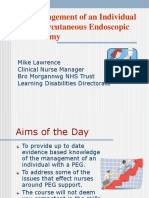 The Management of An Individual With A Percutaneous Endoscopic Gastrostomy