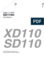 XD110U SD110U: User Manual