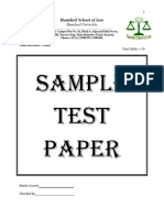 4 Sample Test Paper