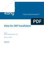 Kony For SAP Installation