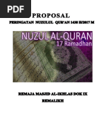 Proposal Nuzulul Qur'an 1438 H