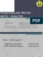 Pengendalian Proyek Mutu