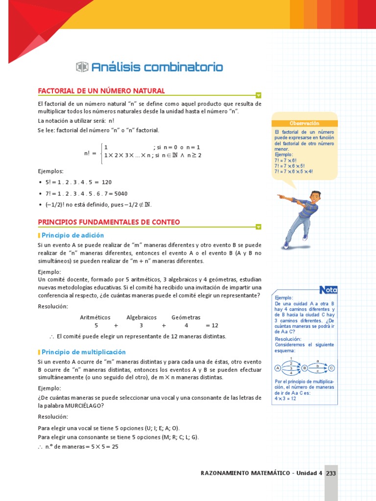 Ejercicios de Análisis Combinatorio | PDF | Permutación | Combinatoria