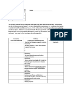 Rubric Rehersal