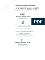 DIRECCIONES Y PÁGINAS WEB DE LAS COMUNIDADES AUTÓNOMAS.docx