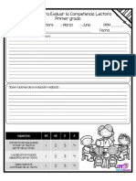 Rúbricas para Evaluar La Competencia Lectora de Primero A Sexto Grado de Primaria PDF