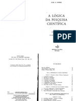 POPPER, Karl. A Lógica Da Pesquisa Científica PDF