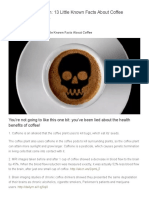 The Coffee Deception - 13 Little Known Facts About Coffee