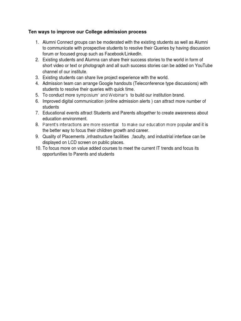 Enhance College Admissions Strategies | PDF | Career & Growth | Computers