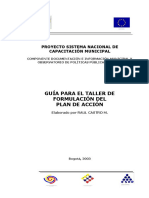 Observatorio de Políticas Públicas-Guía para El Taller de Formulación Del Plan de Acción - (19 Pág - 214 KB) PDF