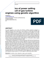 Diagnostics of Power Setting Sensor Fault of Gas Turbine Engines Using Genetic Algorithm
