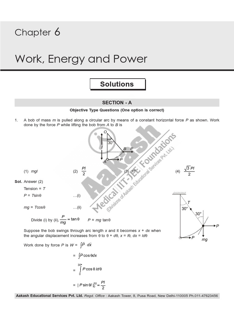 Work and Energy Problems in Physics | PDF | Collision | Momentum
