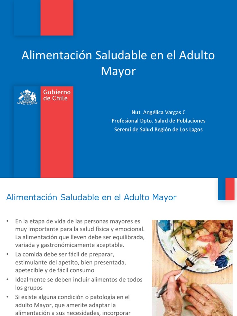 Alimentación Saludable para Adultos Mayores | PDF | Alimentos | Nutrición