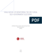 Final Report of Monitoring the 2017 Local self-government elections