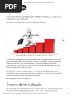 As Principais Diferenças Entre Verticalização e Horizontalização - Portal