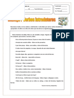 Ficha de Trabalho Verbos Introdutores Do Diálogo PDF