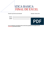 Resolucion de Examen de Excel