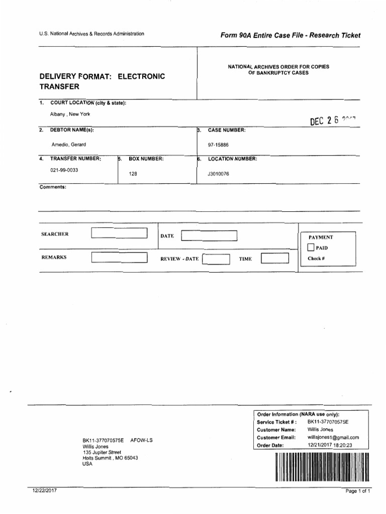 Gerard Amedio Chapter 7 Bankruptcy | PDF | Bankruptcy In The United ...
