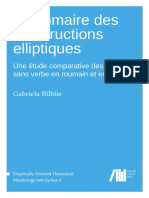 BILBIIE - Grammaire Des Constructions Ellyptiques PDF