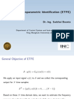 Nonparametric Identi Cation (ETFE)
