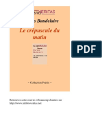 Le Crepuscule Du Matin Charles Baudelaire PDF
