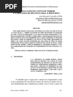 O Reconto Oral Do Conto de Terror