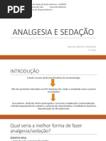Analgesia e Sedação