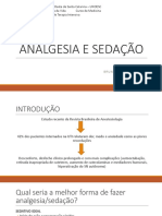 Analgesia e Sedação