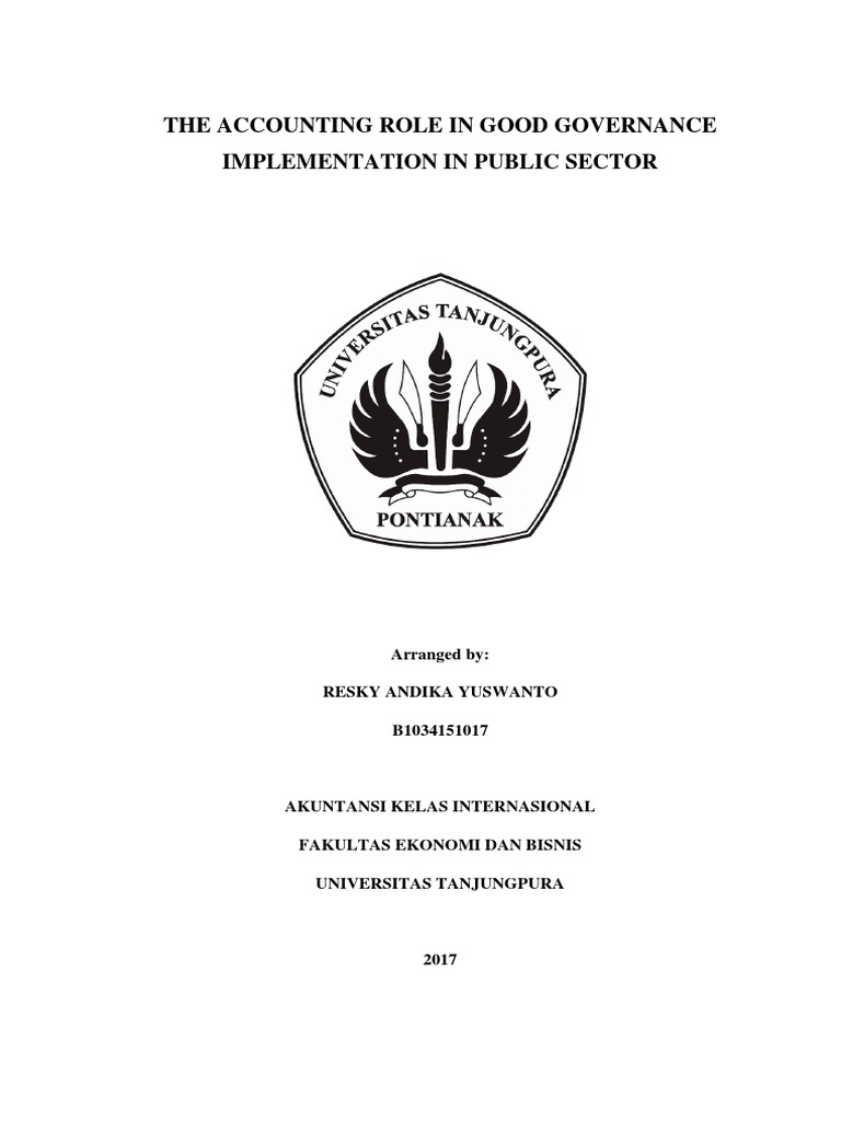 The Accounting Role in Good Governance Implementation in Public Sector ...