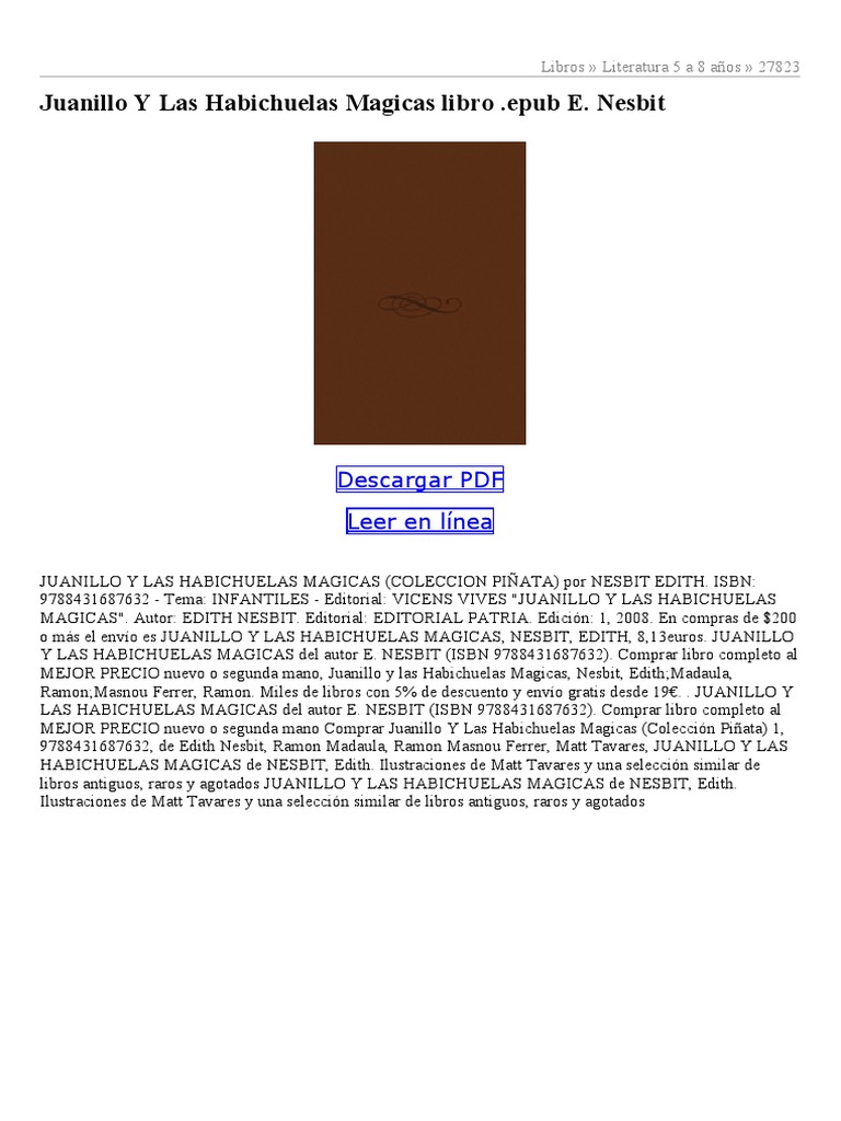 Juanillo Y Las Habichuelas Magicas | PDF