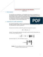 Calculo de Tasa