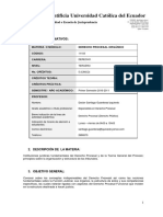 Derecho Procesal Organico