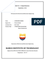 EE6712 Comprehension Regulation 2013 Seminar 1 Phase Induction Motor Report