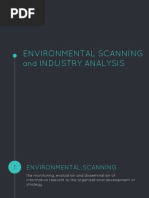 Environmental Scanning and Industry Analysis Report