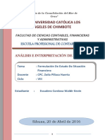 Formulacion Del Estado de Situacion Financiera PDF